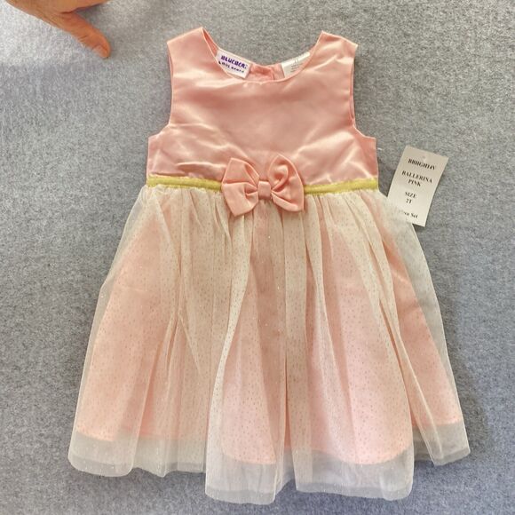 BlueBeri Boulevard Dress & Coat Set Little Girls Toddler 2T NWT Ballet Pink - Picture 3 of 8